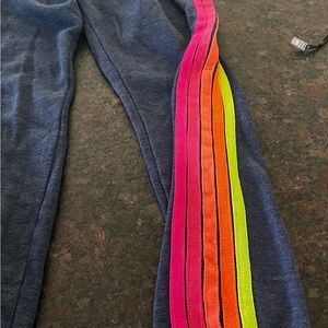 Aviator Nation 5 stripe gray sweatpants. Medium. Great condition!